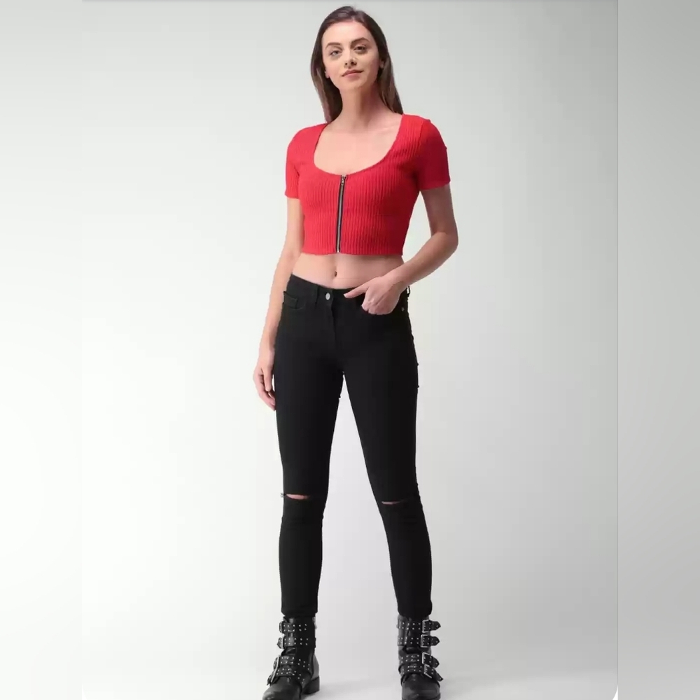Forever 21 Red Crop Top